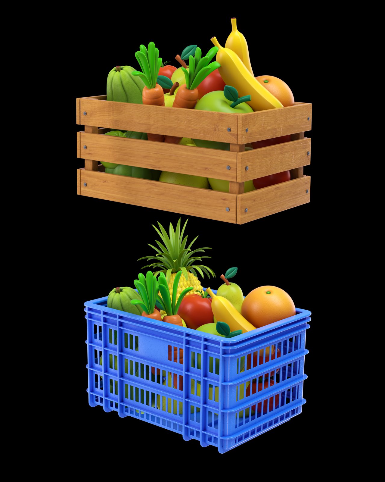 Fruit crates