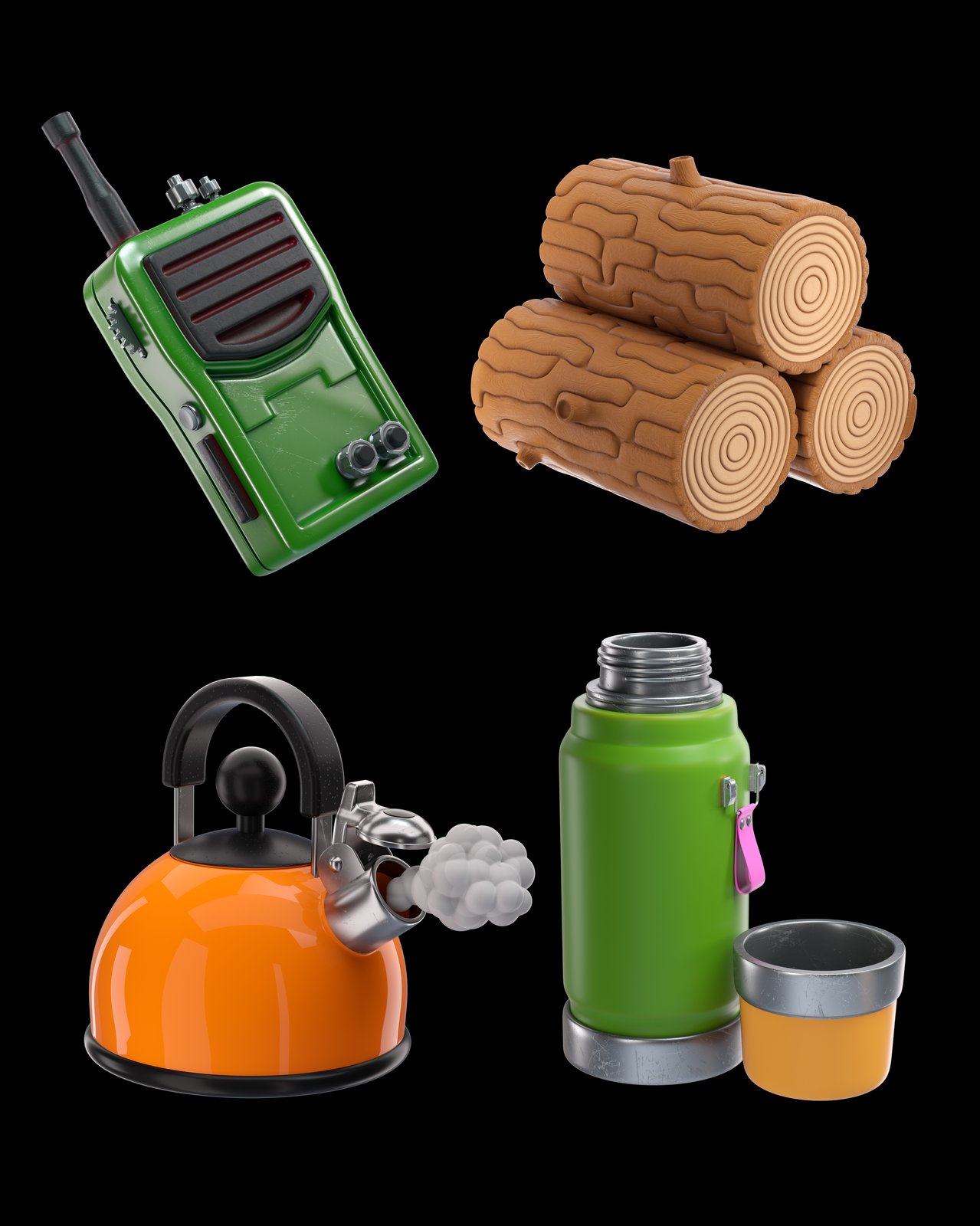 Camping icons